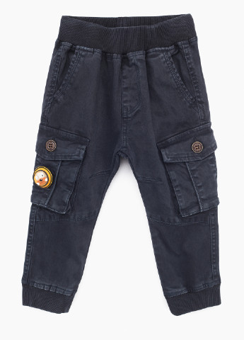 Темно-синие кэжуал демисезонные брюки джоггеры, карго S&D