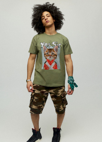 Хакі (оливкова) футболка чоловіча YAPPI