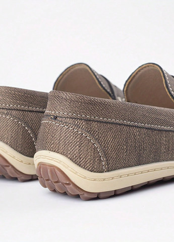 Хаки туфли без шнурков SHEIN