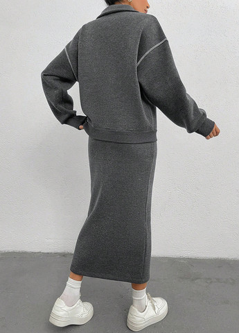 Костюм (толстовка, спідниця) SHEIN (366513004)