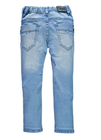 Синие демисезонные прямые джинсы Brums
