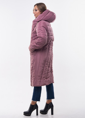 Темно-розовая зимняя куртка R&G