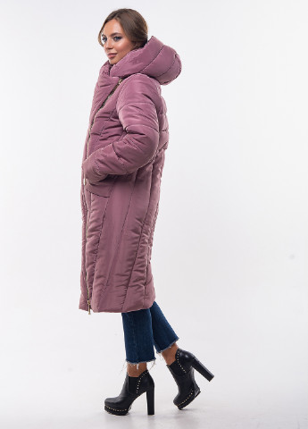 Темно-розовая зимняя куртка R&G
