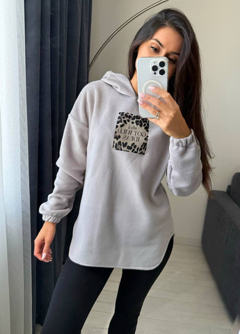 Светло-серый демисезонный комплект (худи, леггинсы) No Brand