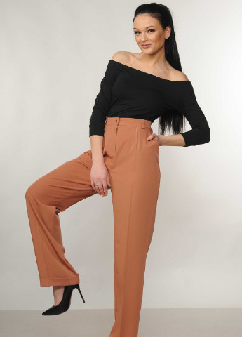Светло-коричневые кэжуал летние брюки Ри Мари