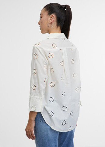 Белая кэжуал рубашка однотонная Orsay