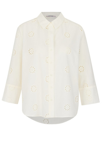 Белая кэжуал рубашка однотонная Orsay