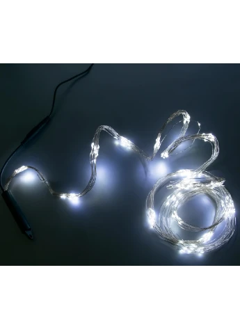Светодиодная гирлянда нить конский хвост капля росы 2 м 200 LED 10 нитей (30183-Нов) Холодный белый Francesco Marconi (251385121)