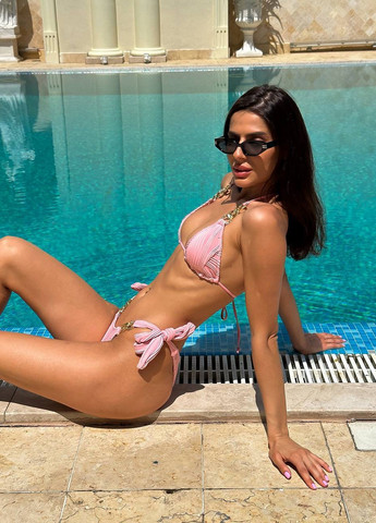 Рожевий літній купальник (ліф, трусики) бікіні, роздільний NOVA VEGA