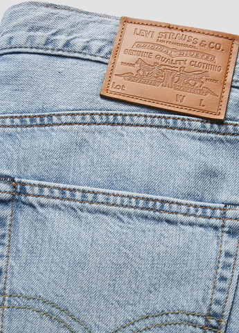 Голубые демисезонные прямые джинсы Levi Strauss & Co
