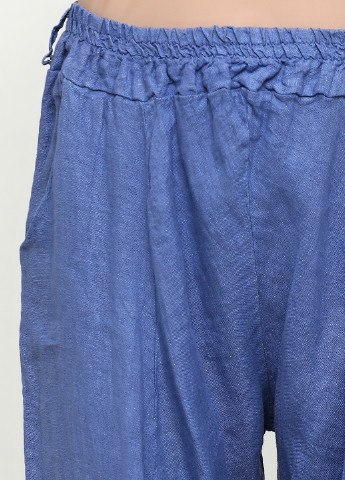 Темно-голубые кэжуал летние шаровары брюки Made in Italy
