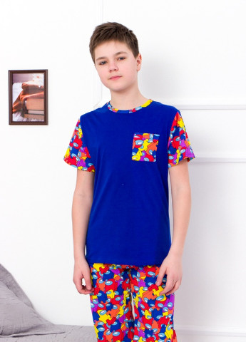 Синя всесезон піжама для хлопчика (підліткова) Носи своє 6250-002