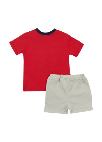 Красный летний комплект (футболка, шорты) Ляля