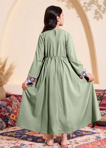 Фисташковое платье SHEIN (366512760)