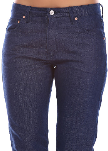 Синие кэжуал демисезонные прямые брюки Wesc