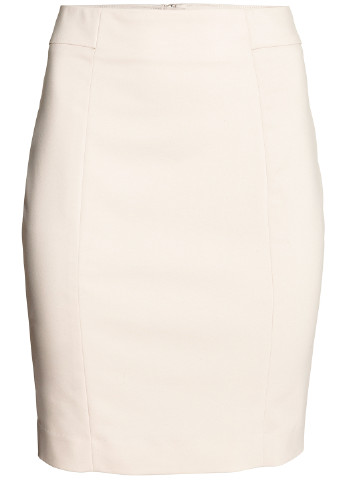 Светло-бежевая кэжуал юбка H&M миди