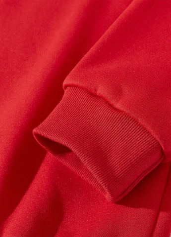 SHEIN світшот новорічний червоний кежуал поліестер