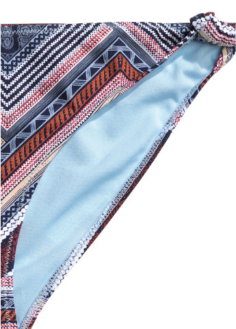 Серо-коричневые купальные трусики с геометрическим узором H&M