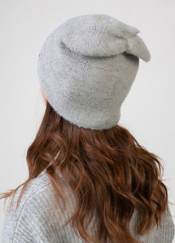 Зимова тепла ангорова шапка жіноча на флісовій підкладці 551116 DeMari вельвет ангора (237904097)