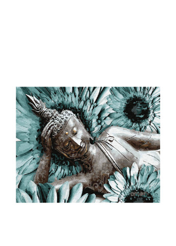 Картина по номерам Будда в цветах, 40х50 см Brushme (163319906)