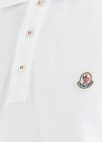 Белая футболка-поло для мужчин Moncler с логотипом