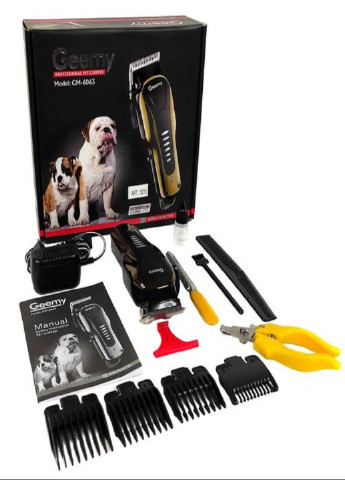 Аккумуляторная машинка для стрижки животных с насадками GM 6063 VTech (253257284)