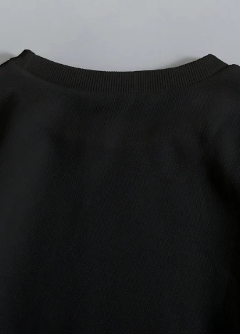 SHEIN світшот новорічний чорний кежуал поліестер