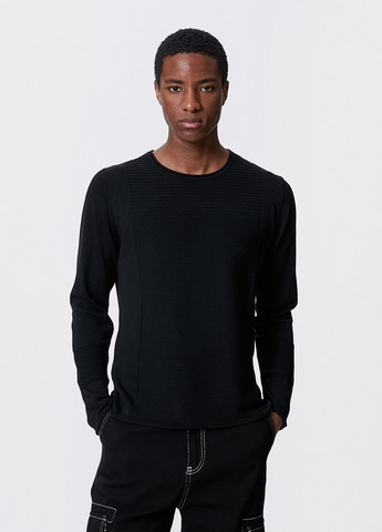 Черный демисезонный свитер джемпер KOTON