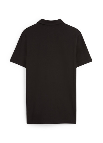 Черная футболка-поло для мужчин C&A однотонная