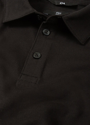 Черная футболка-поло для мужчин C&A однотонная