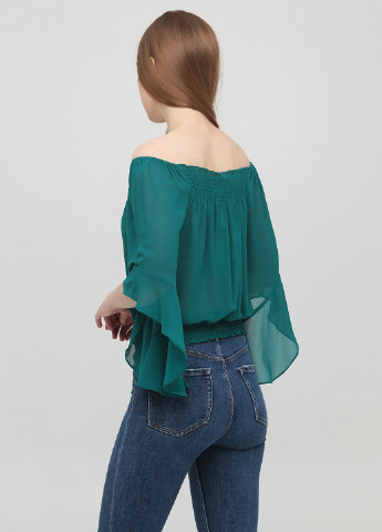 Изумрудная летняя блуза H&M