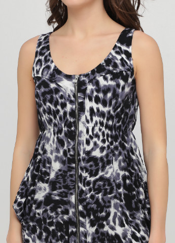 Сіра сукня Warehouse леопардовий
