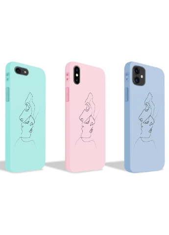 Чохол силіконовий Apple Iphone 11 Pro Max Контурний мінімалізм (Contour minimalism) (9232-1356) MobiPrint (219774686)