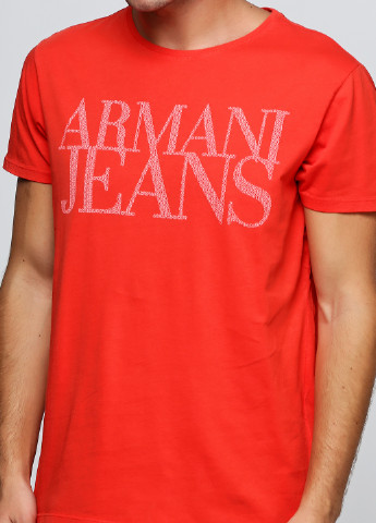 Червона футболка Armani