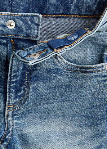 Темно-голубые демисезонные прямые джинсы H&M