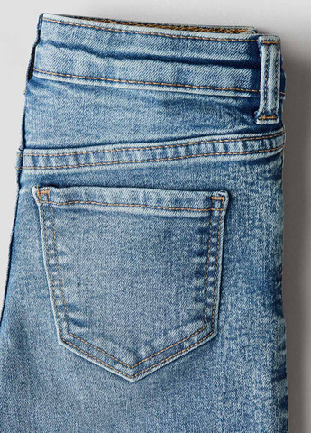 Темно-голубые демисезонные прямые джинсы H&M