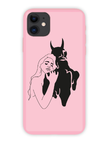 Чехол силиконовый Apple Iphone X Контурный минимализм (Contour minimalism) (6129-1358) MobiPrint (219775907)