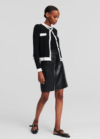 Черный демисезонный кардиган Karl Lagerfeld