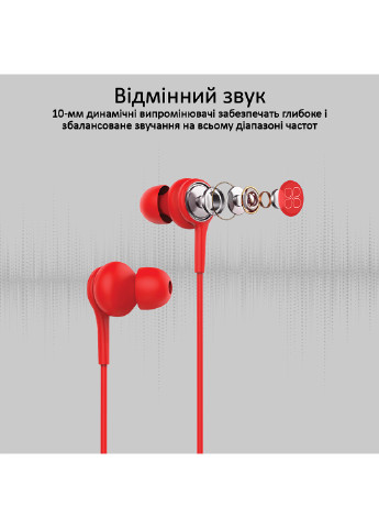 Наушники Duet Red () Promate duet.red (201154207)