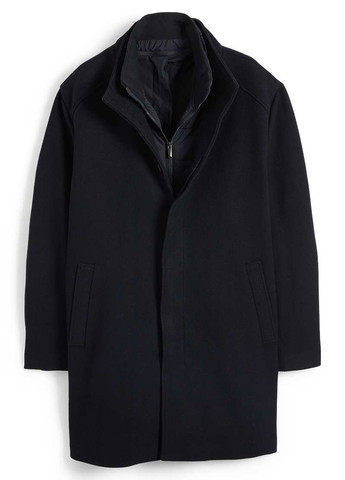 Черное демисезонное Пальто однобортное C&A