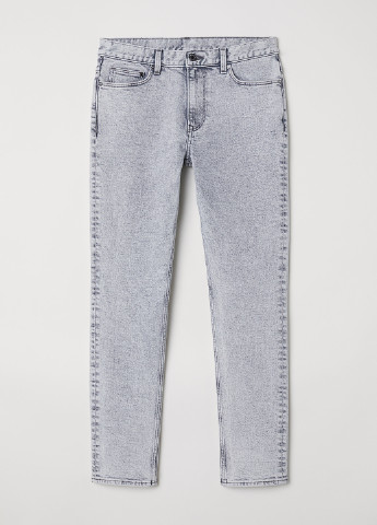 Светло-серые демисезонные скинни джинсы H&M