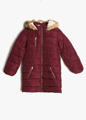 Бордовая зимняя куртка KOTON