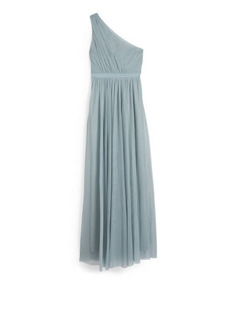 М'ятна вечірня сукня на одне плече C&A однотонна