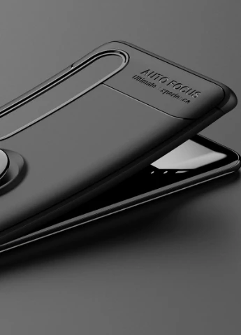 TPU чохол ColorRing під магнітний тримач (opp) для Xiaomi Mi 10 / Mi 10 Pro Чорний / Чорний (is_00000035400_5) Deen (237834973)