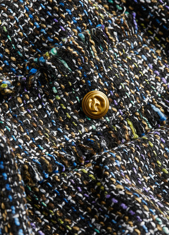 Черное кэжуал платье H&M меланжевое