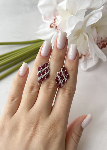 Серьги Silver Flame (276190786)