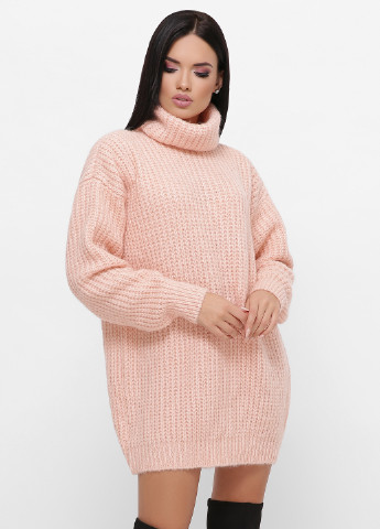 Персиковый зимний свитер 1 For You