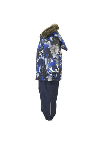 Синий зимний комплект зимний (куртка + полукомбинезон) avery Huppa