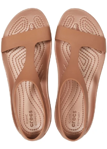 Бронзовые сандалии Crocs