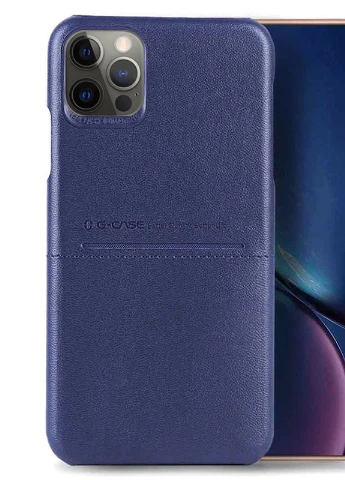 Шкіряна накладка Cardcool Series для Apple iPhone 12 Pro Max (6.7 ') Синій (is_00000040516_3) G-Case (229725716)